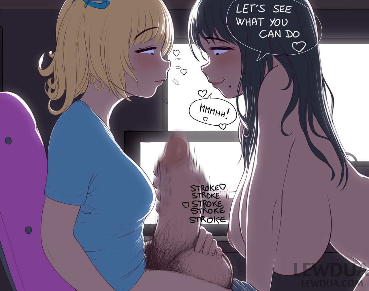 [Lewdua] Love is Sharing - Nessie and Alison 38