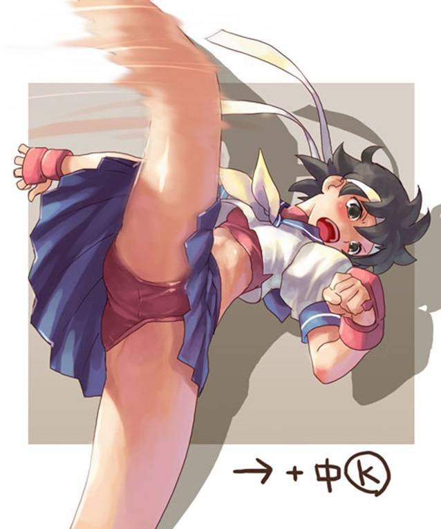 [Secondary] [Secondary] [Punchra High Kick] erotic image of a fighting-based girl who has been high-kicking without hesitation in a short skirt 47