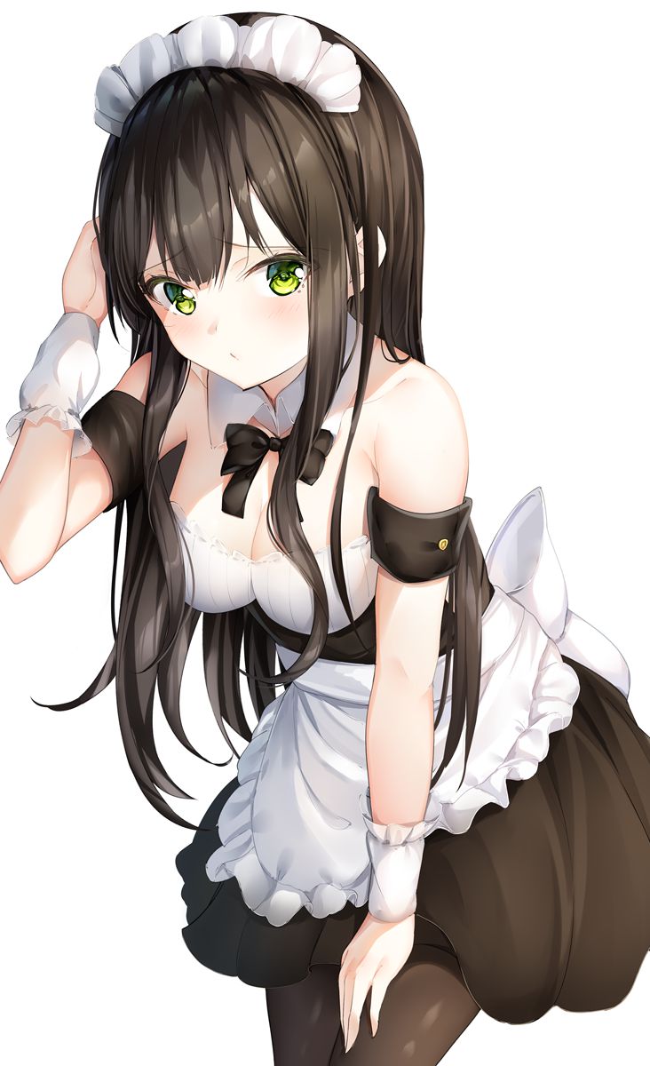 Maid clothes are pretty good items by thems only, aren't they? If you look closely, there's a lot of exposure... can you work in this kind of clothes? Two-dimensional erotic image called 20