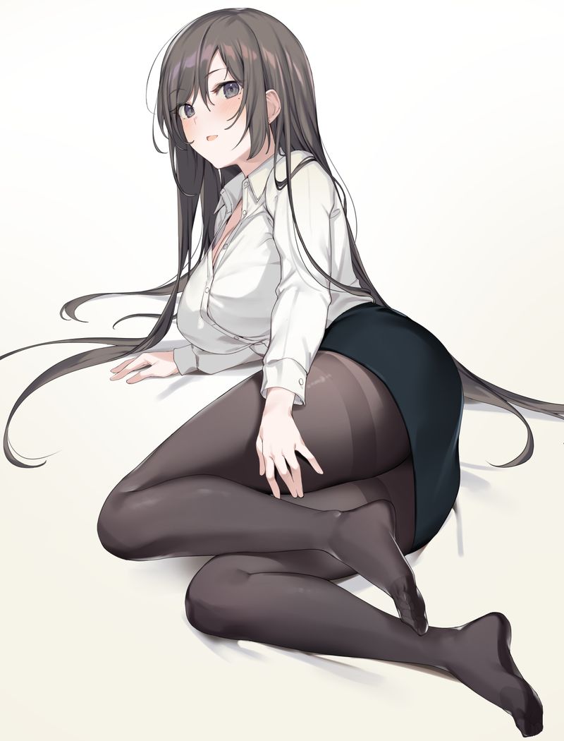 [Secondary] Let's put even a non-erotic image of a black haired girl once in a while [50 sheets] 2