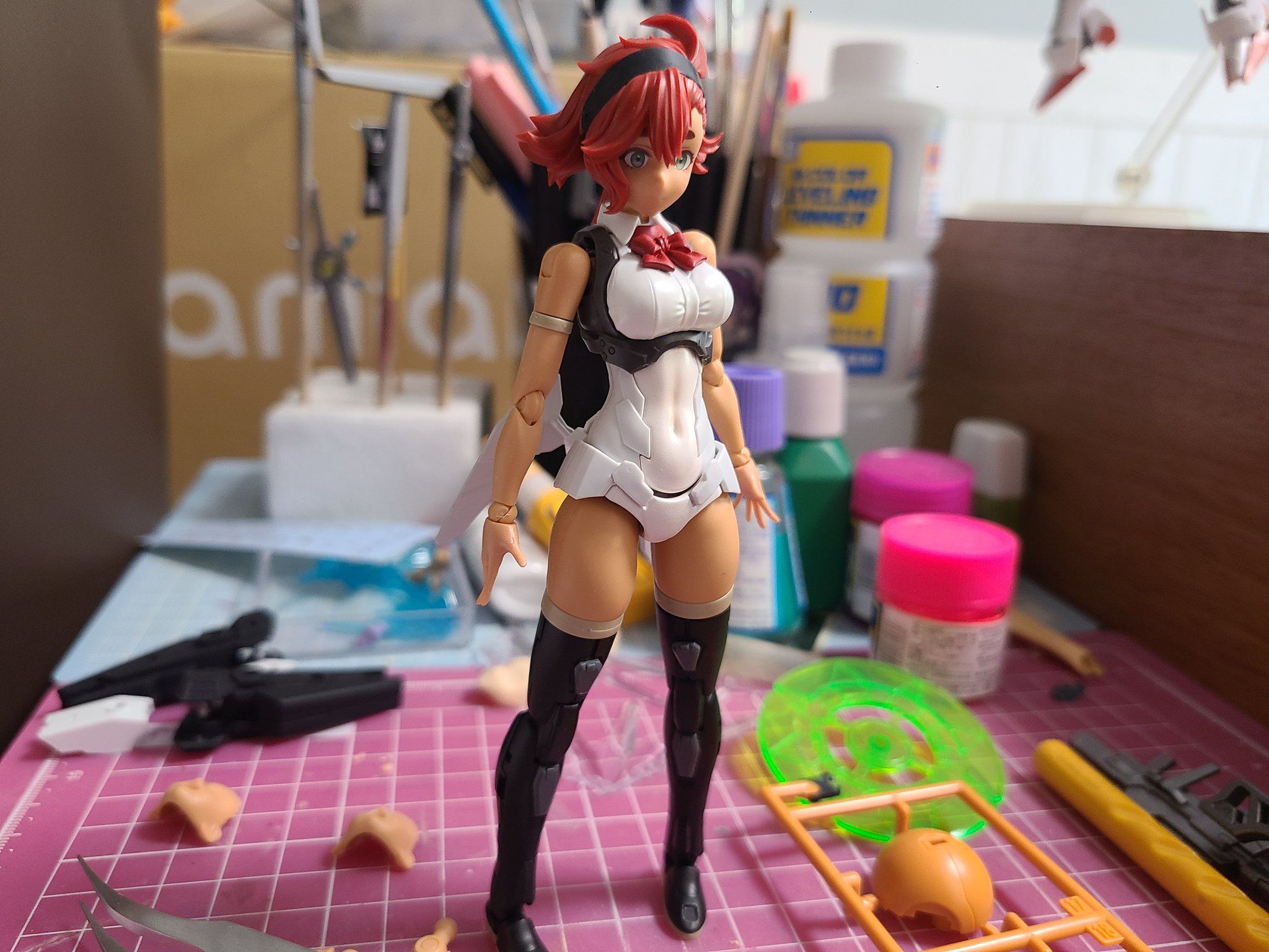 【Image】The main character of the witch of Gundam Mercury gets naughty mods with plastic models 4