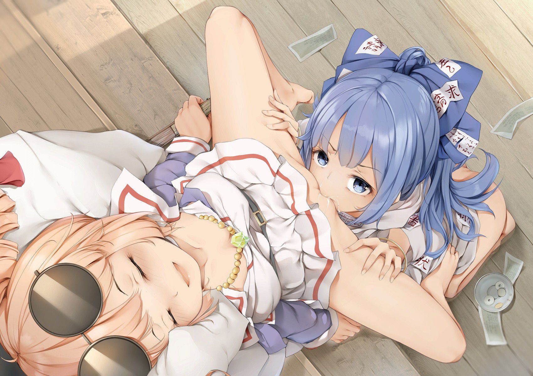 I envy you. Mix me too! Yuri two-dimensional erotic image between girls who are relentless in Lezplay 10