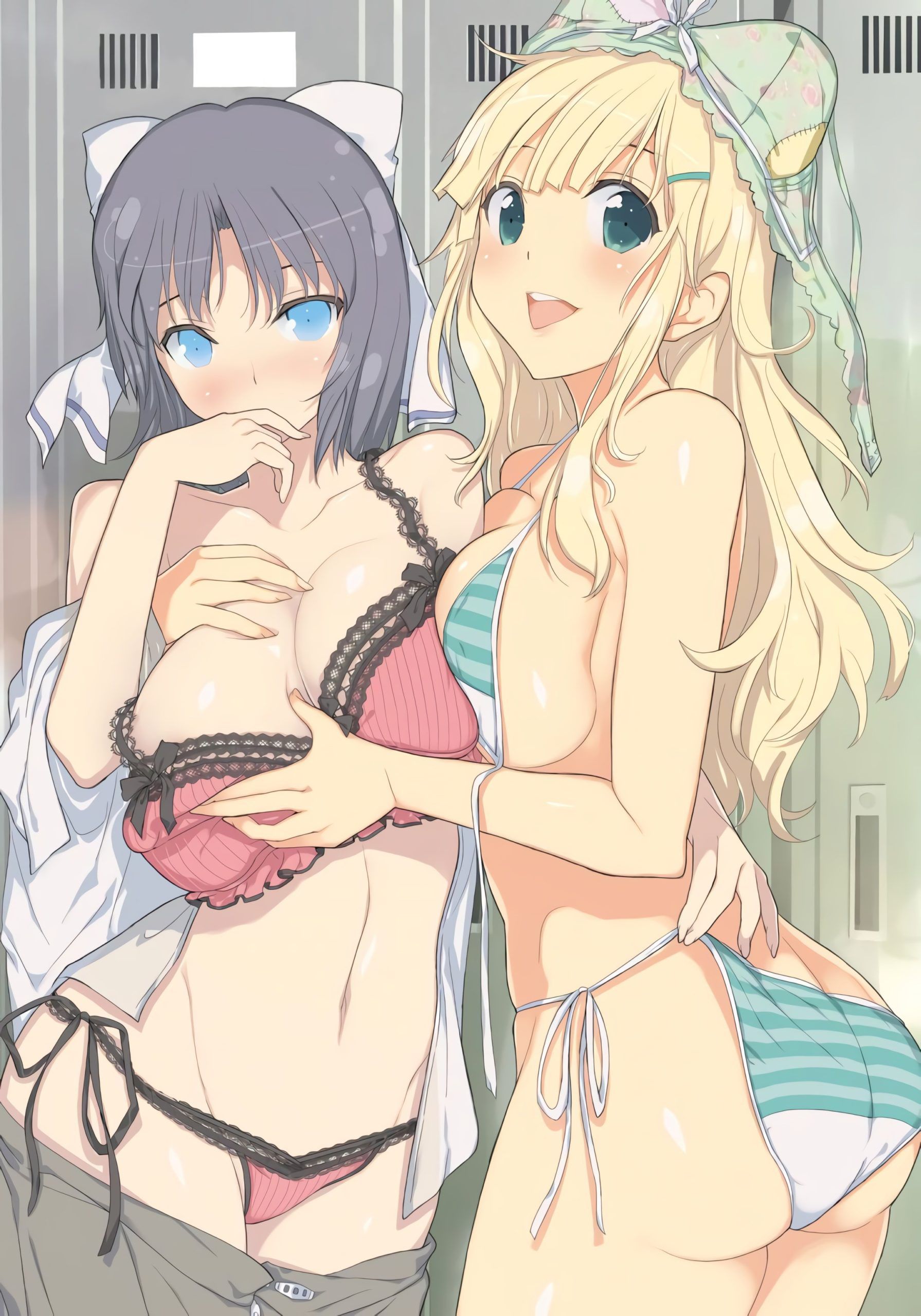 I envy you. Mix me too! Yuri two-dimensional erotic image between girls who are relentless in Lezplay 5