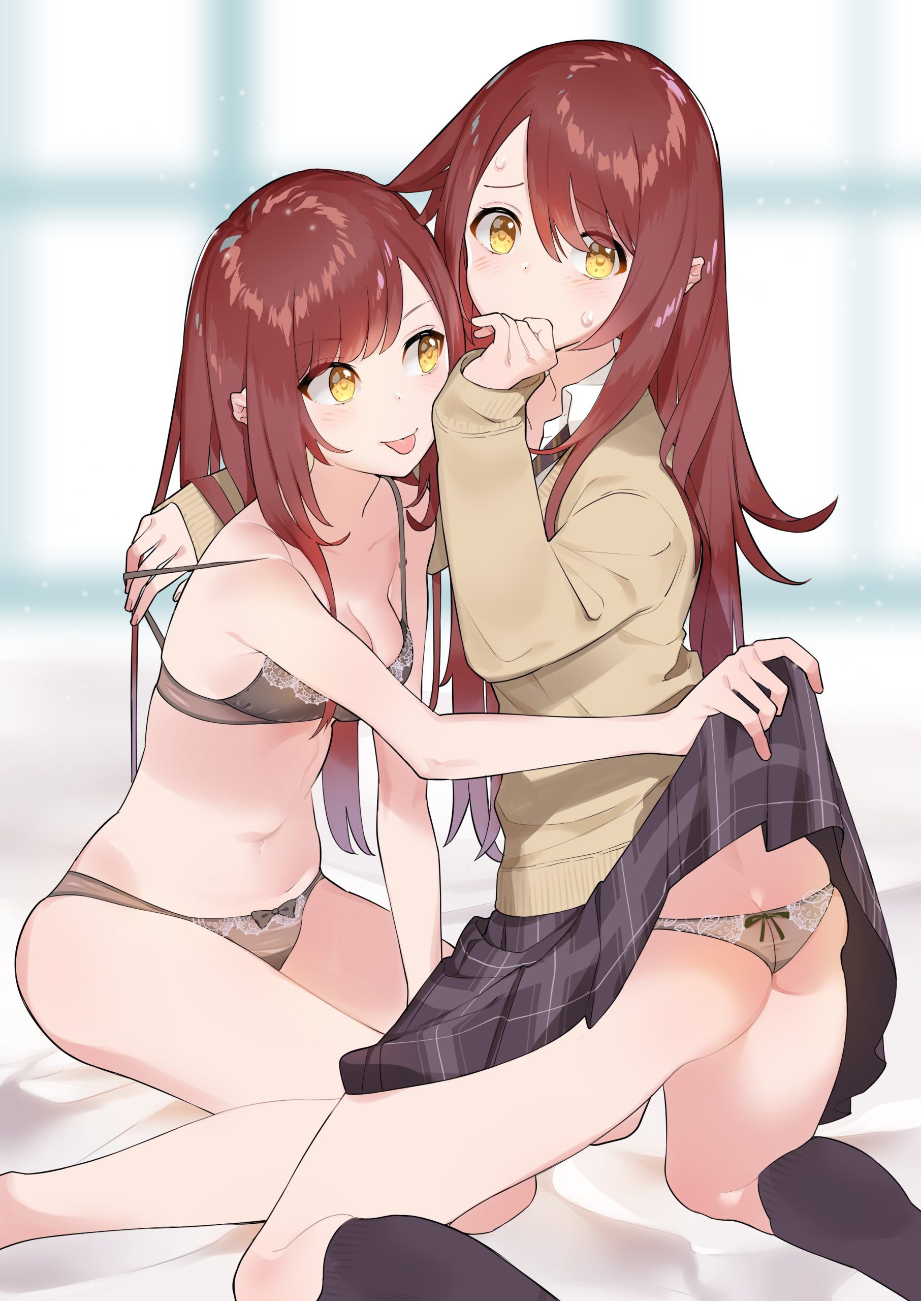 I envy you. Mix me too! Yuri two-dimensional erotic image between girls who are relentless in Lezplay 6