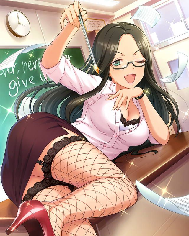 [Secondary] erotic image of a female teacher who does not actually exist at all to seduce the student with a sensational expression 27