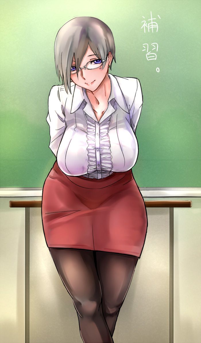 [Secondary] erotic image of a female teacher who does not actually exist at all to seduce the student with a sensational expression 33