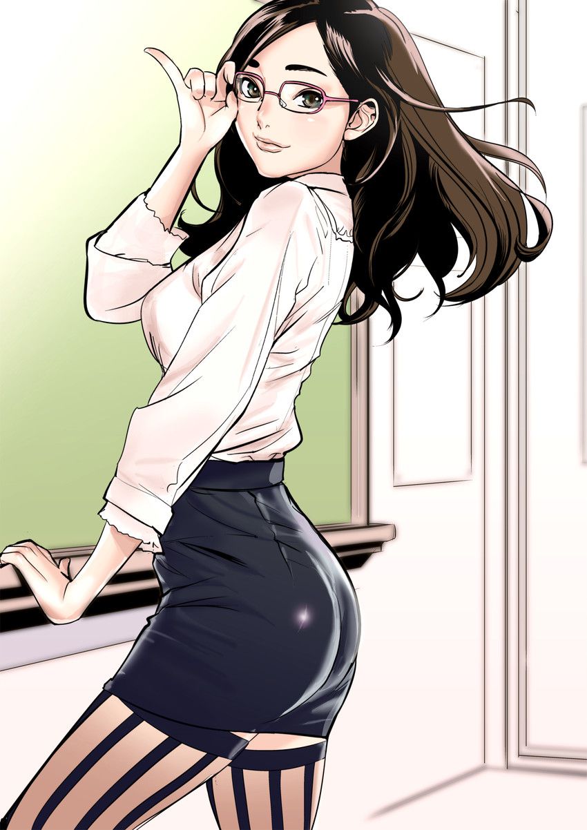[Secondary] erotic image of a female teacher who does not actually exist at all to seduce the student with a sensational expression 54