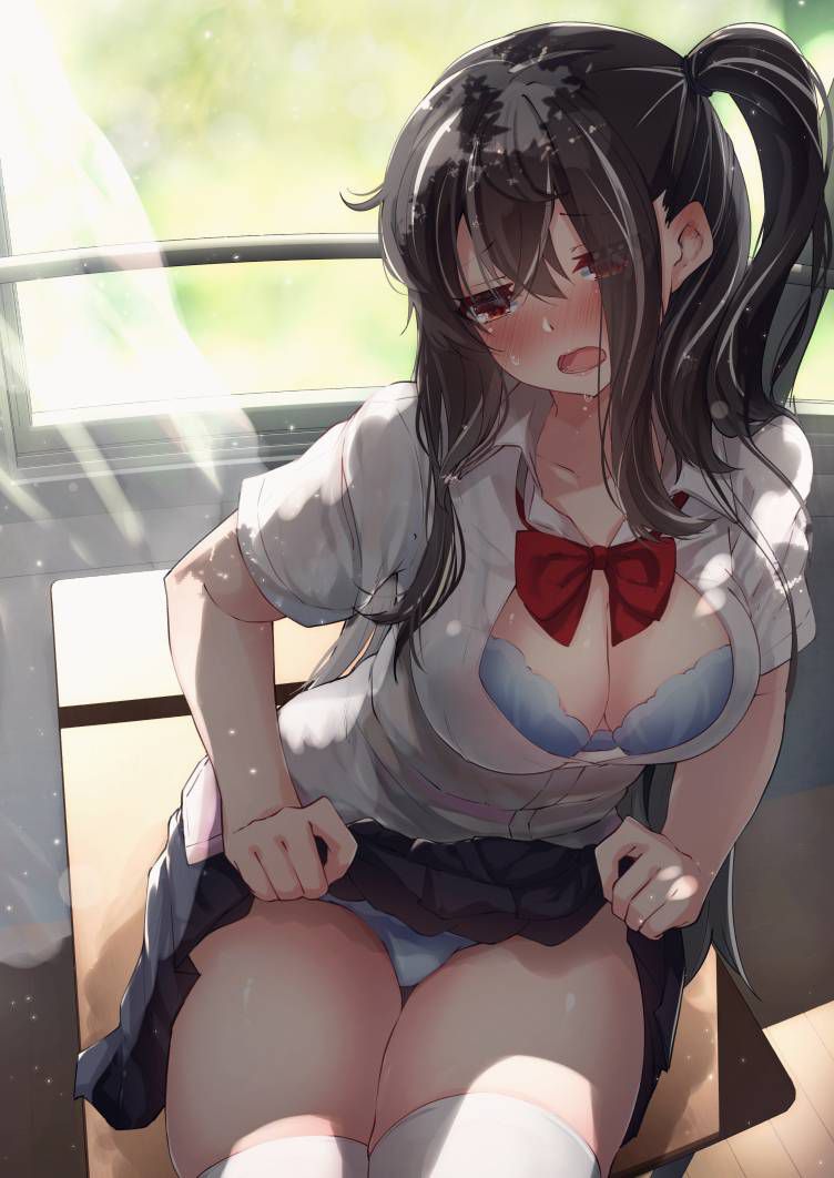 [Secondary] erotic image that was allowed only in the rear charge that high school girls show pants to up their skirts 24