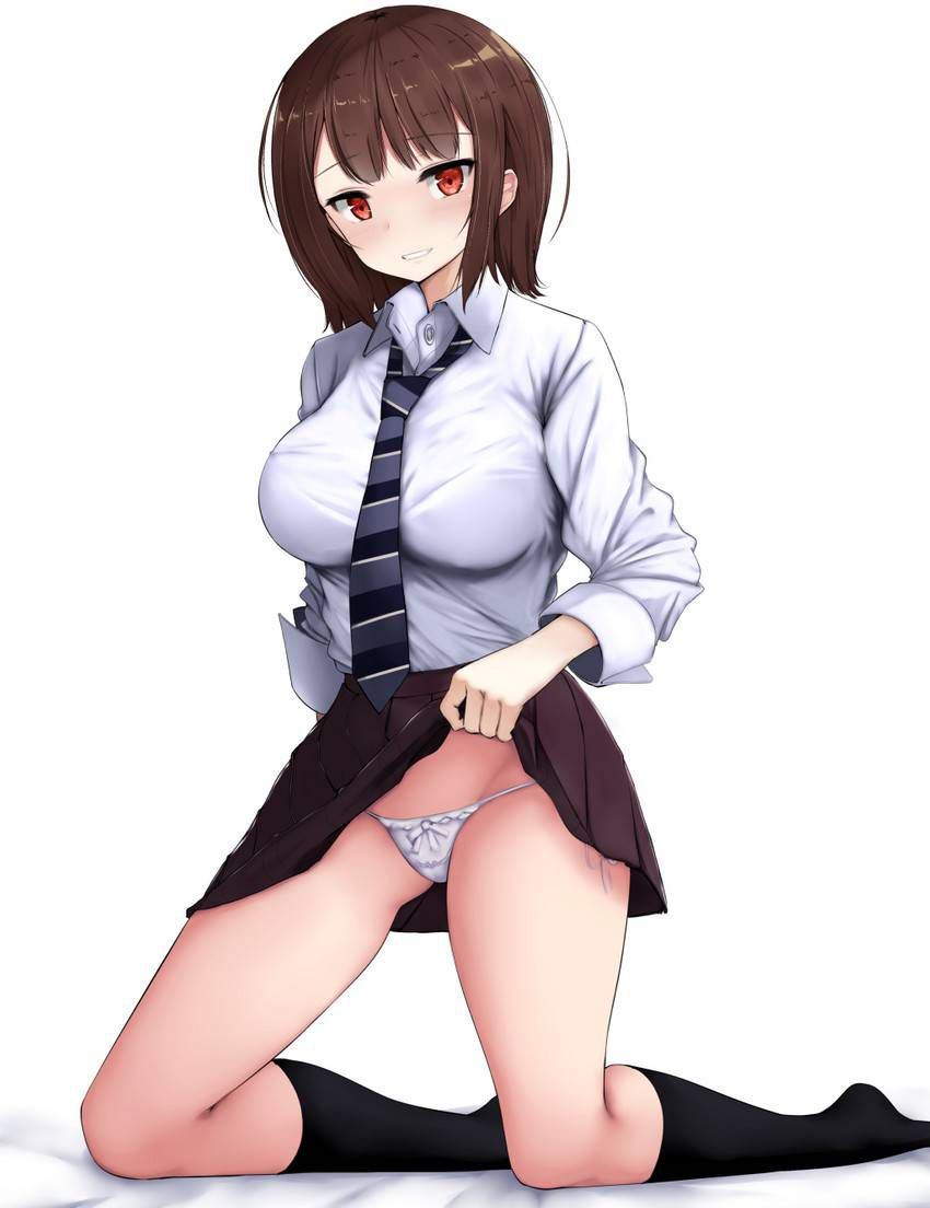 [Secondary] erotic image that was allowed only in the rear charge that high school girls show pants to up their skirts 47