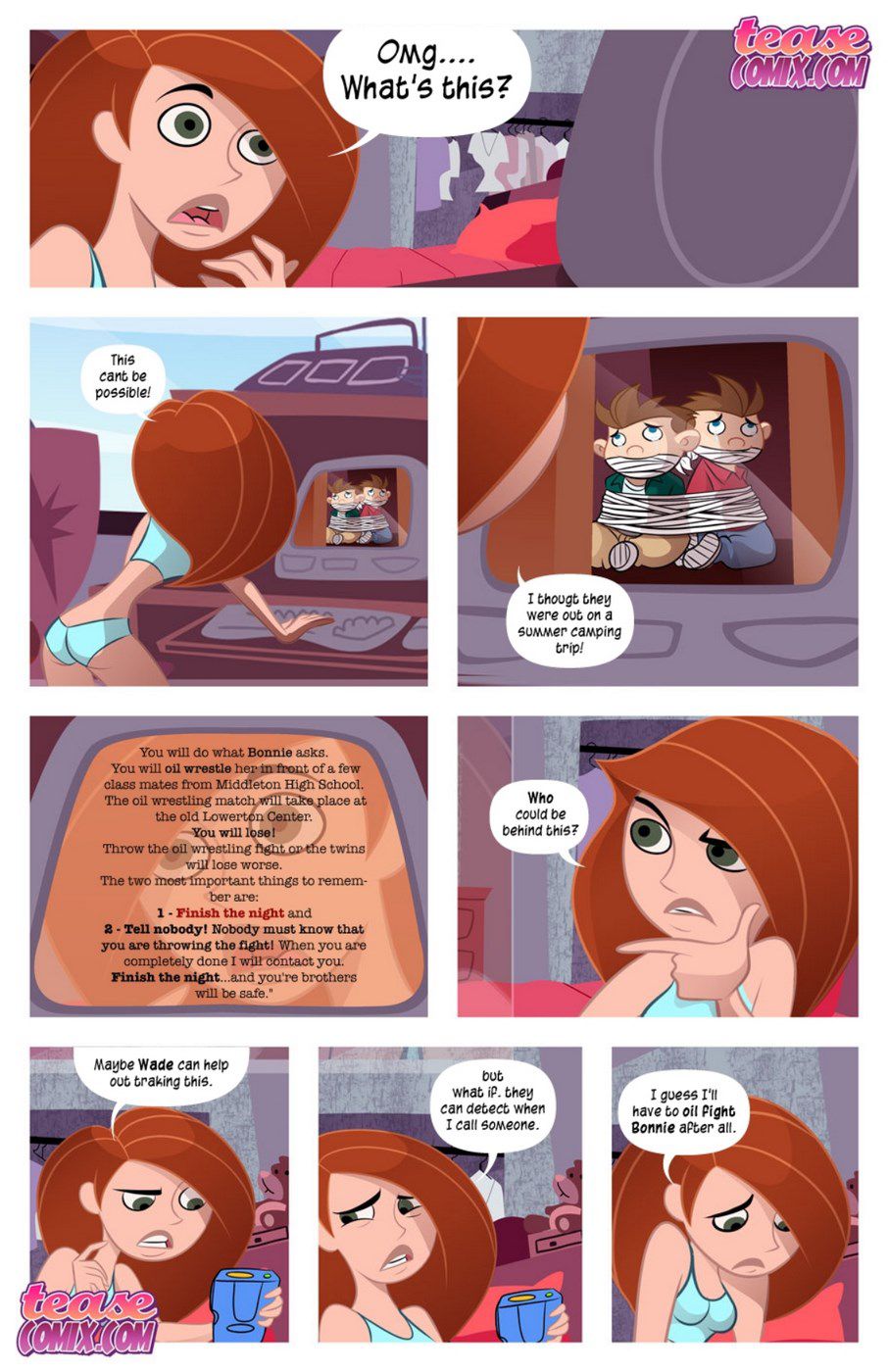 [Tease Comix] Cheer Fight (Kim Possible) 3