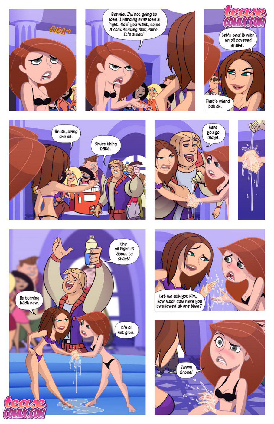 [Tease Comix] Cheer Fight (Kim Possible) 6