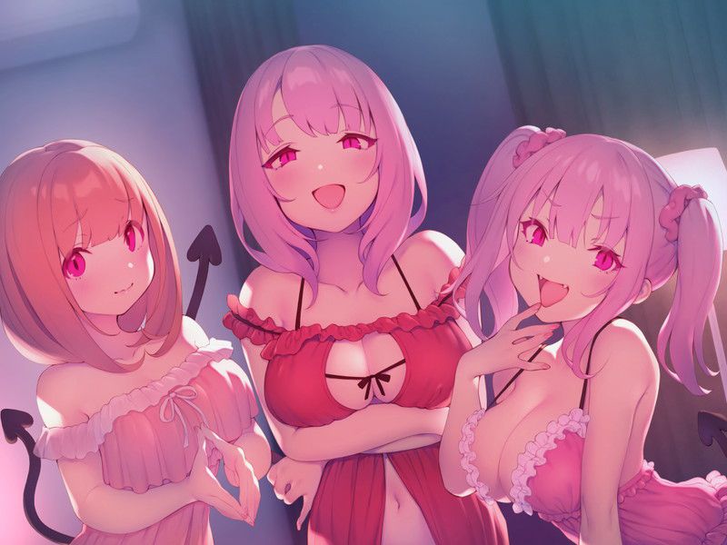 [Peach color] erotic image of nasty pink girls of pink hair in etch 45