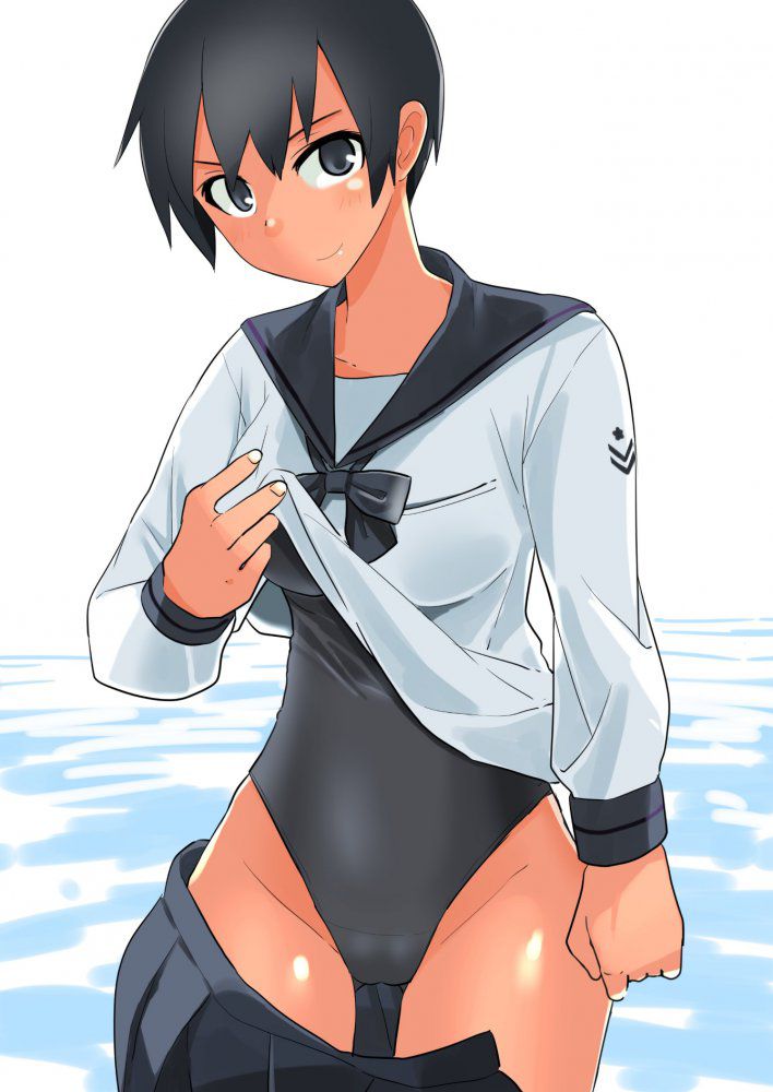 I'm going to put erotic cute image of the swimming swimsuit! 5