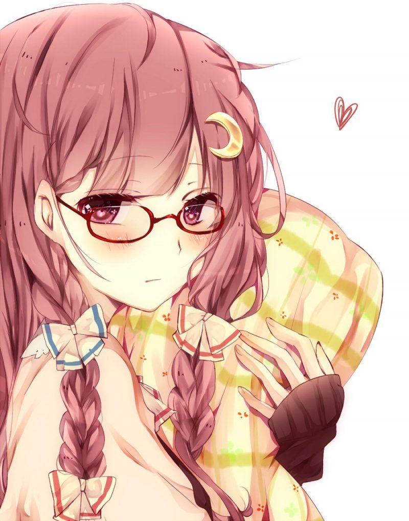 Two-dimensional glasses beautiful girl image that glasses daughter is too cute and the heart is purified 7