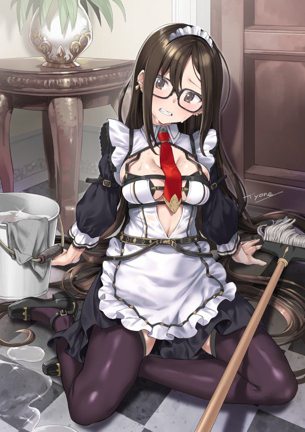 Erotic image of the two-dimensional maid who seems to happen rather another place unevenly if it is woken up in the morning by such a maid 28