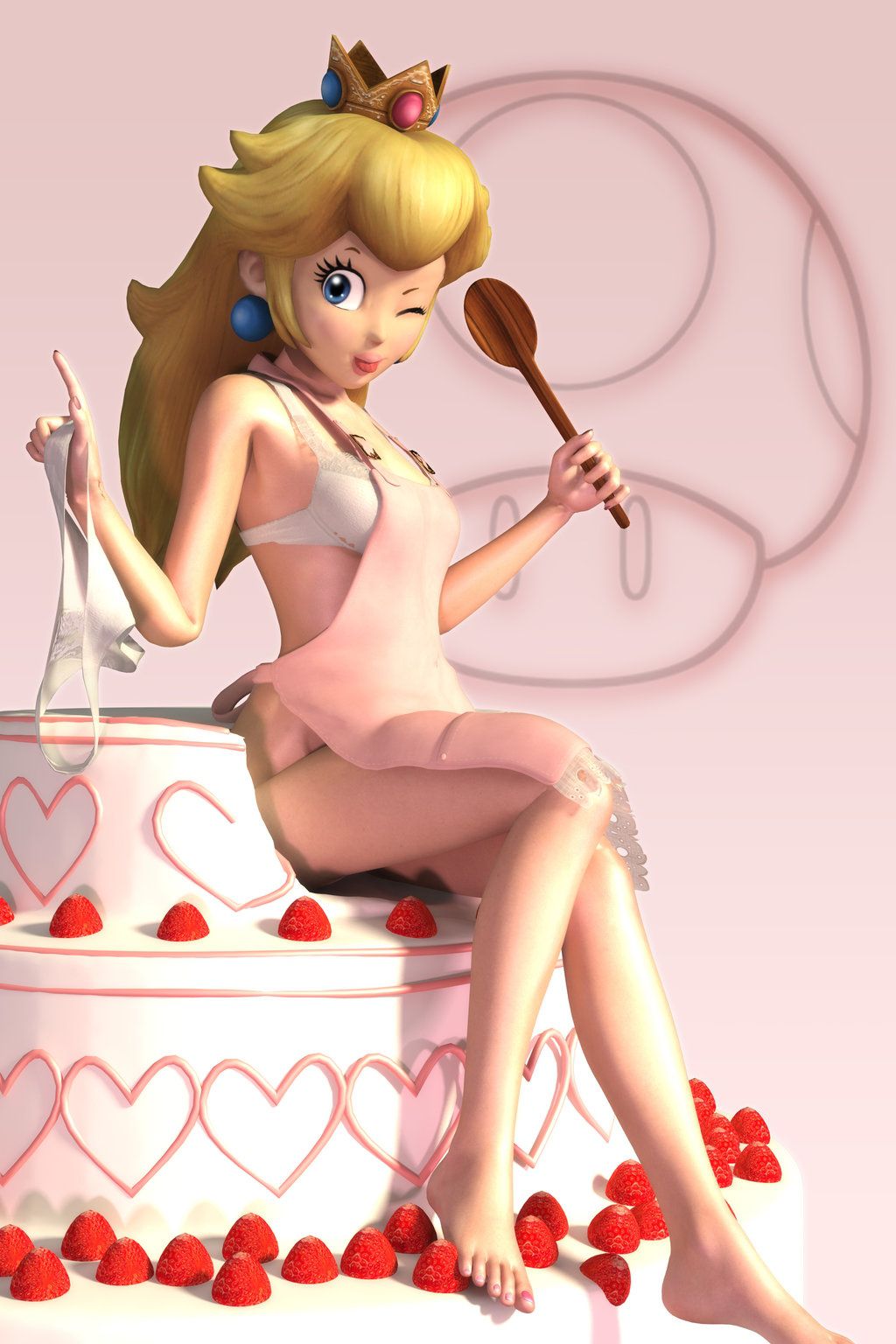 [Secondary] erotic image of the rare Princess Peach that is abducted willingly every time the violent sex of Bowser is not forgotten 2