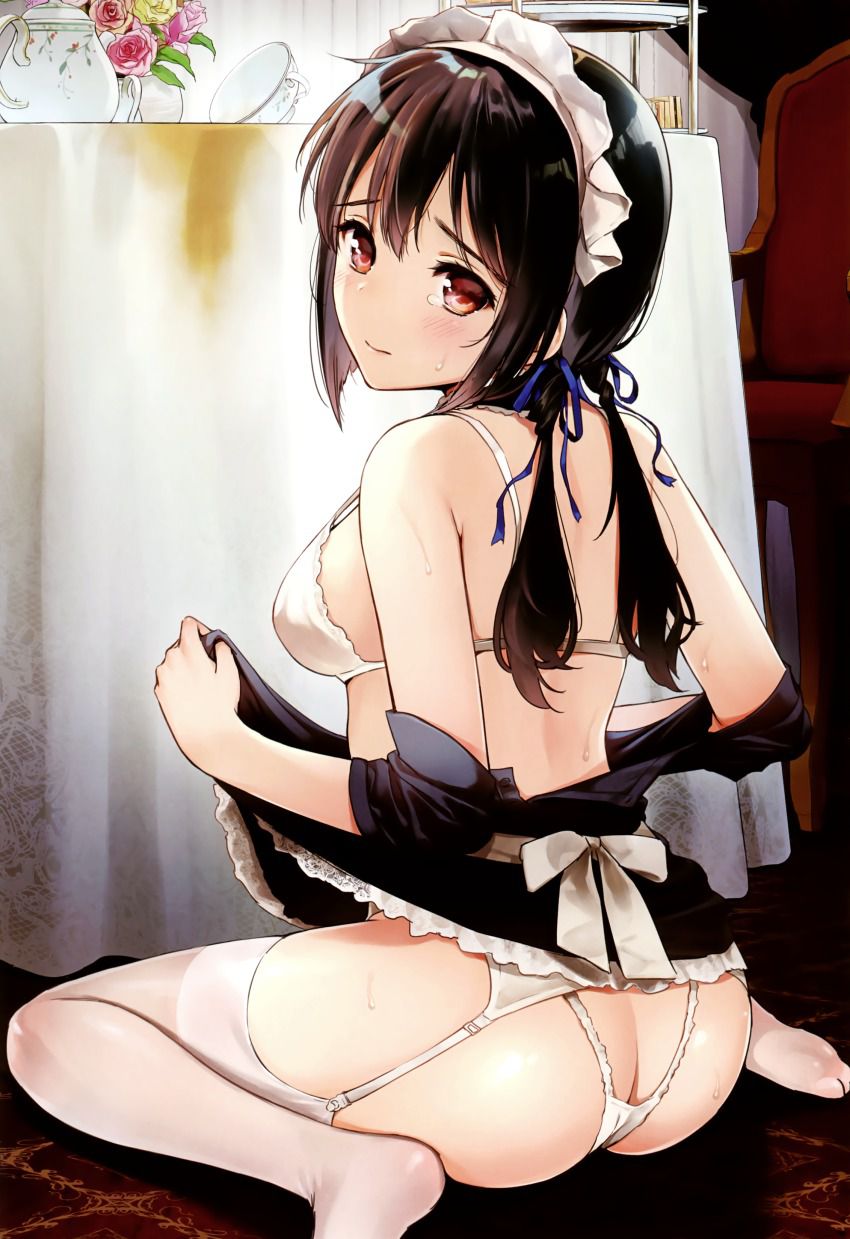 We will serve you! Two-dimensional erotic image of a kind and neat maid who does a good thing 8