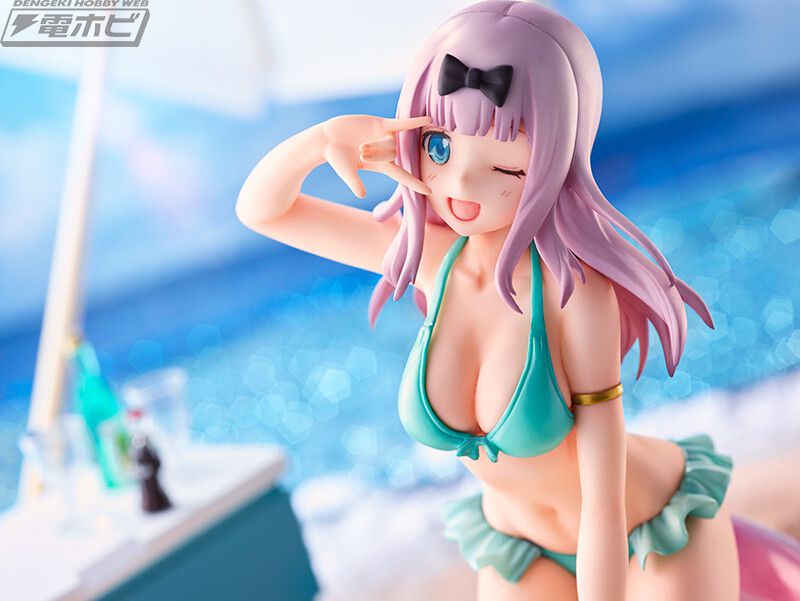 [Kaguya-sama wants to tell] Fujiwara Chika's erotic muchimuchi swimsuit erotic figure 8