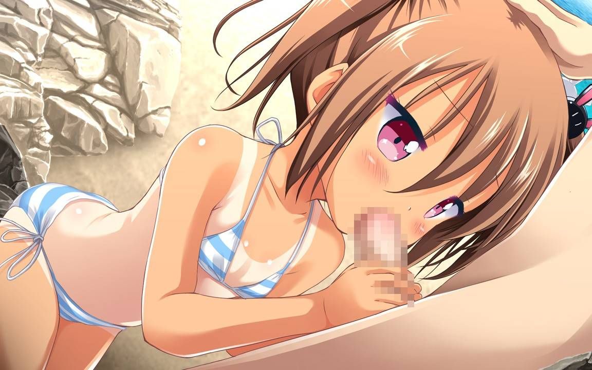 Cute loli girl is doing her best and cute two-dimensional erotic image in good health that is flat with her mouth 22