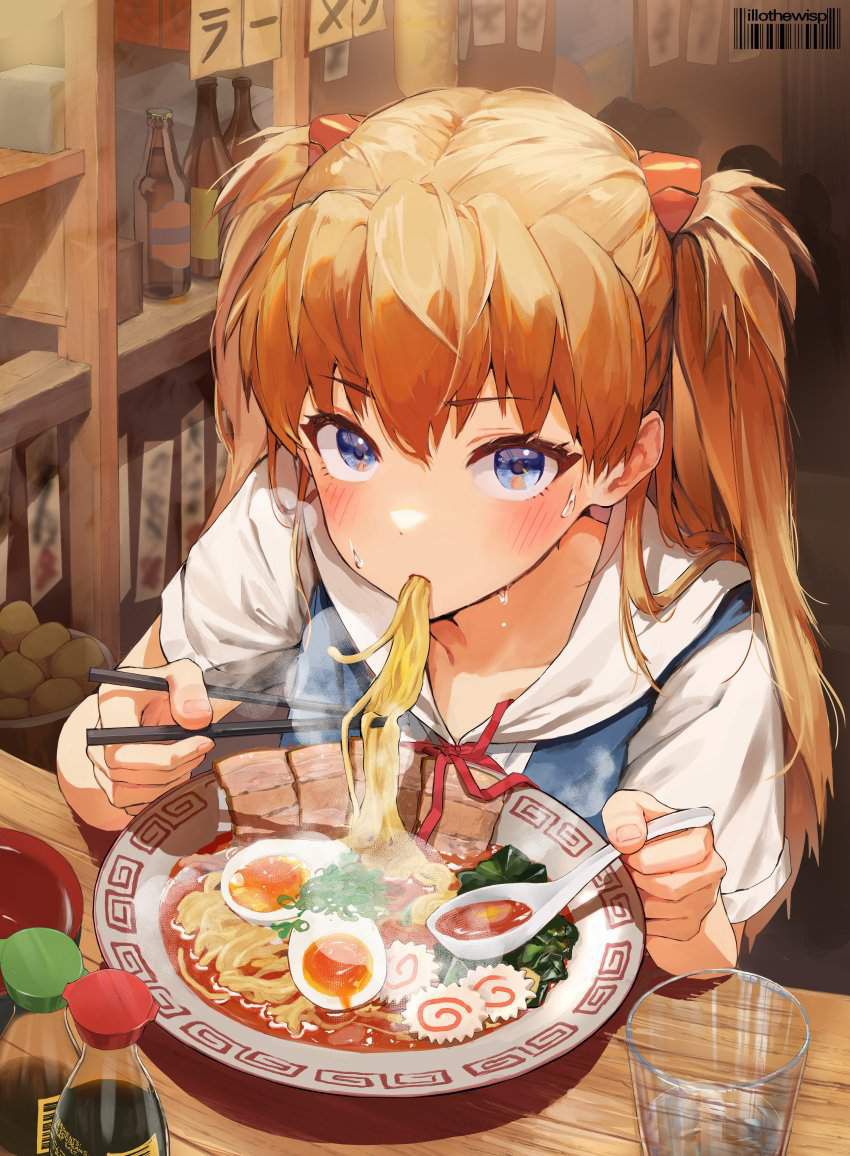 [It's good because it's like this] Secondary image of a girl eating simple ramen 10