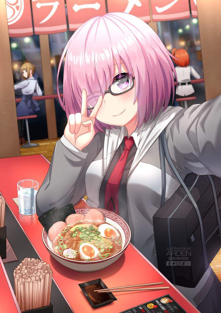 [It's good because it's like this] Secondary image of a girl eating simple ramen 11