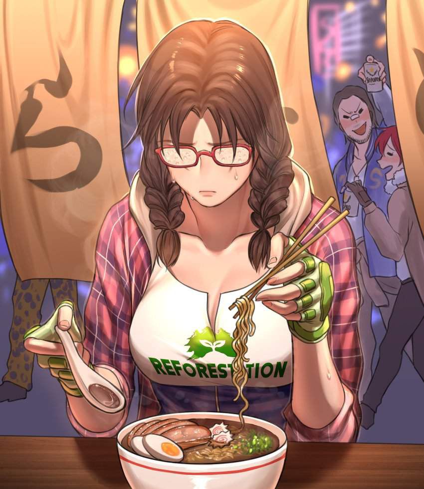 [It's good because it's like this] Secondary image of a girl eating simple ramen 13