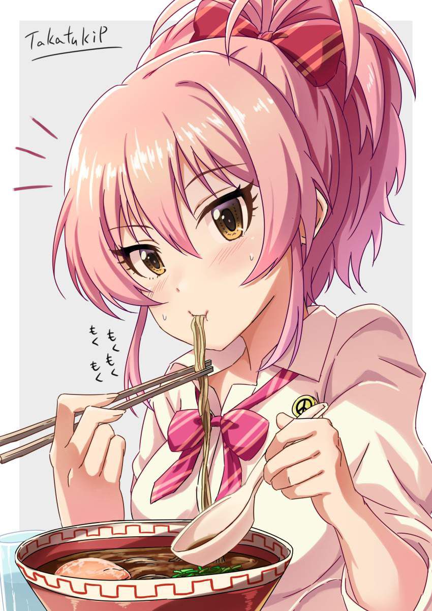 [It's good because it's like this] Secondary image of a girl eating simple ramen 27