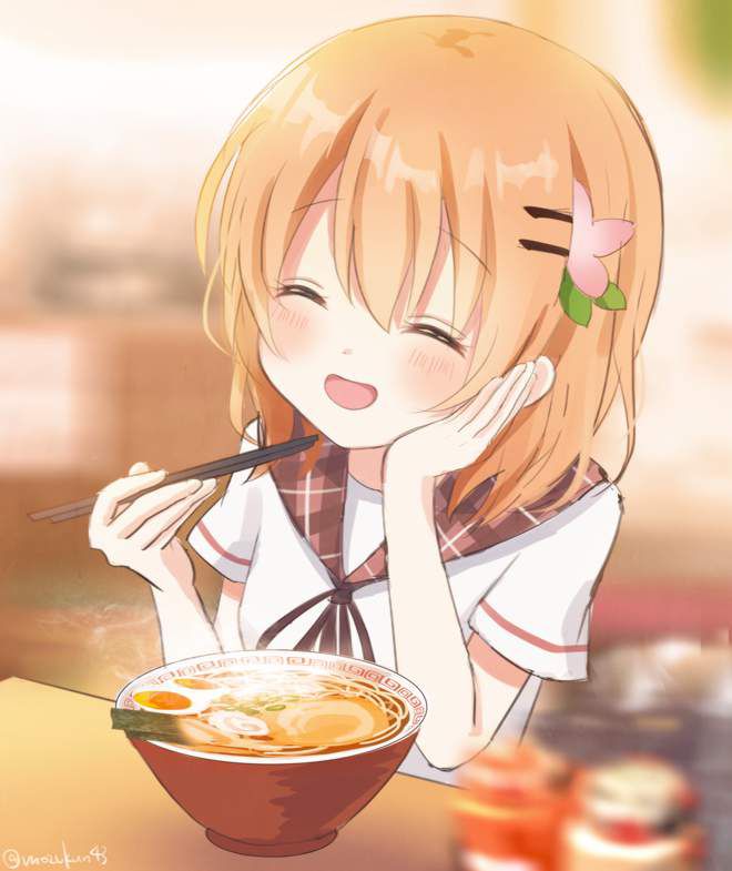 [It's good because it's like this] Secondary image of a girl eating simple ramen 31