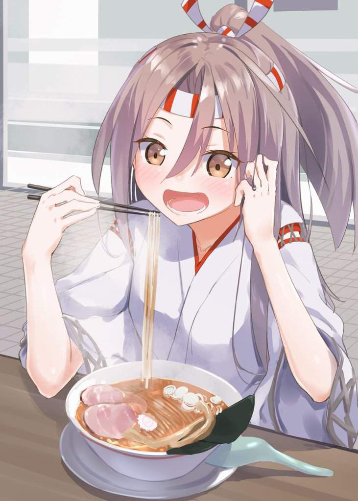 [It's good because it's like this] Secondary image of a girl eating simple ramen 36
