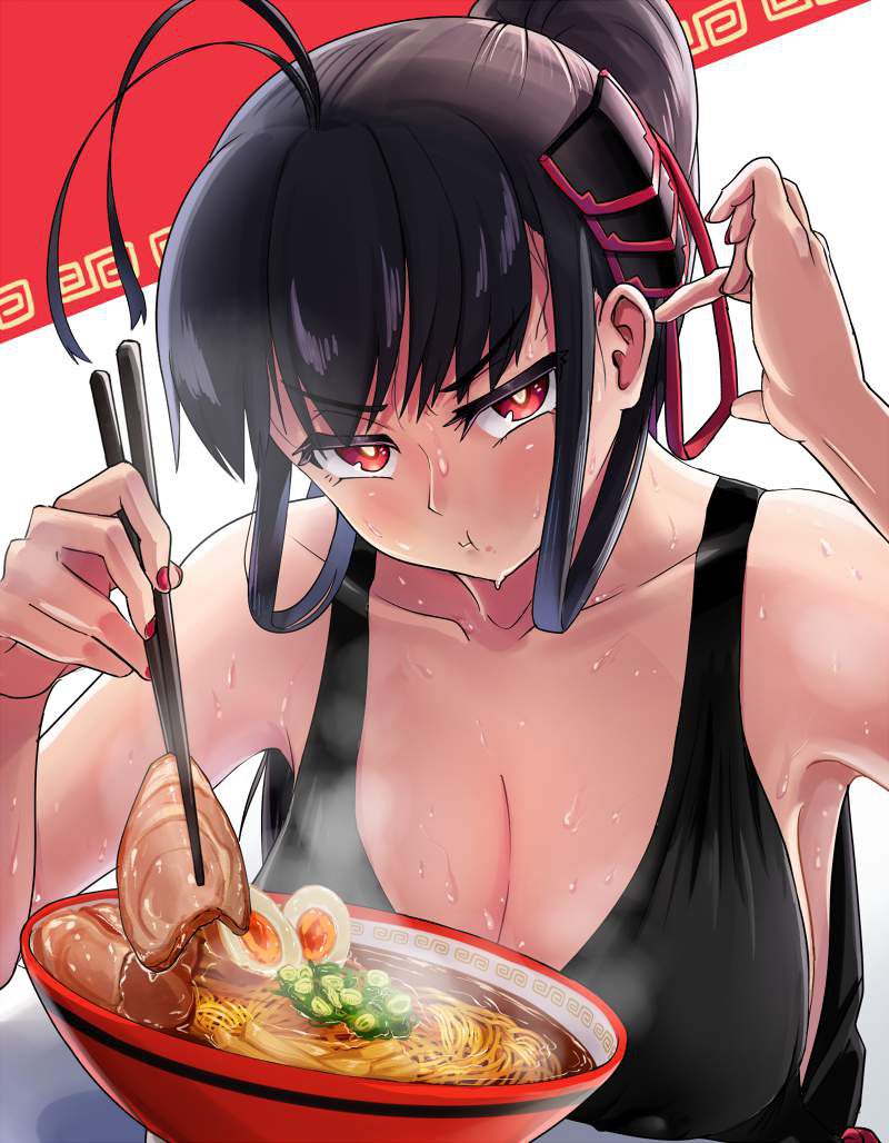 [It's good because it's like this] Secondary image of a girl eating simple ramen 37