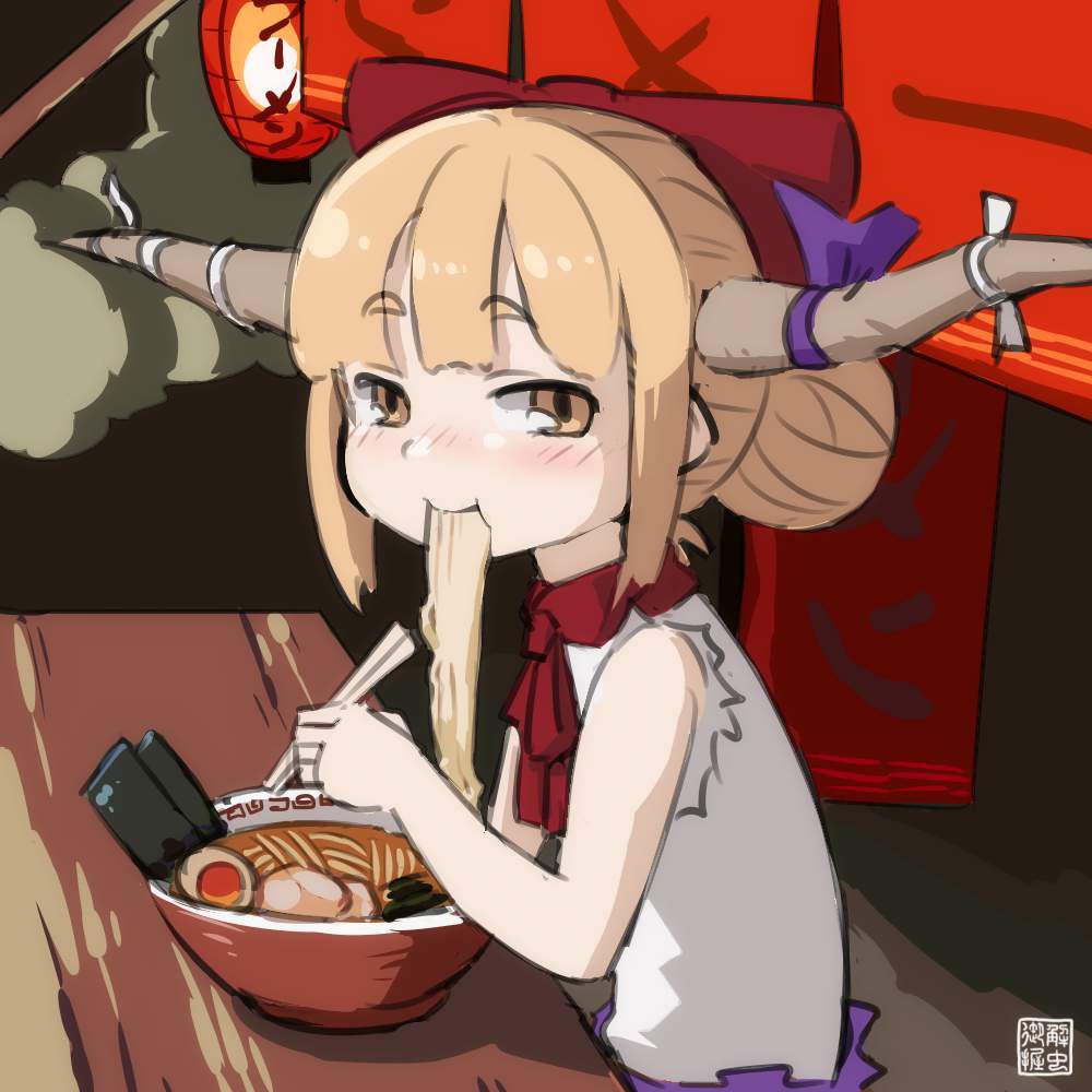 [It's good because it's like this] Secondary image of a girl eating simple ramen 38