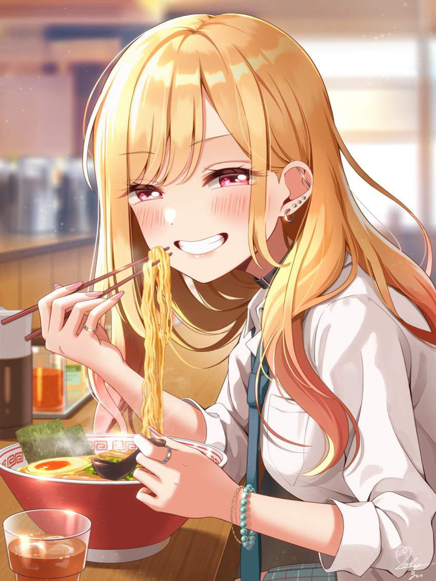 [It's good because it's like this] Secondary image of a girl eating simple ramen 8