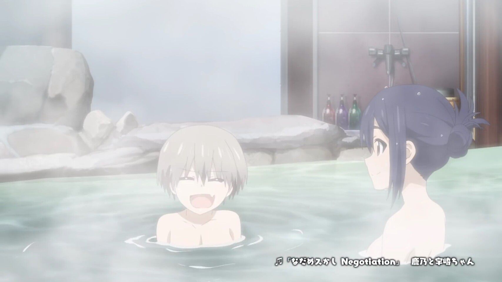 Anime [Uzaki-chan wants to play! ] Such as erotic hot spring bathing scene of the girl! Broadcast starts in July 16