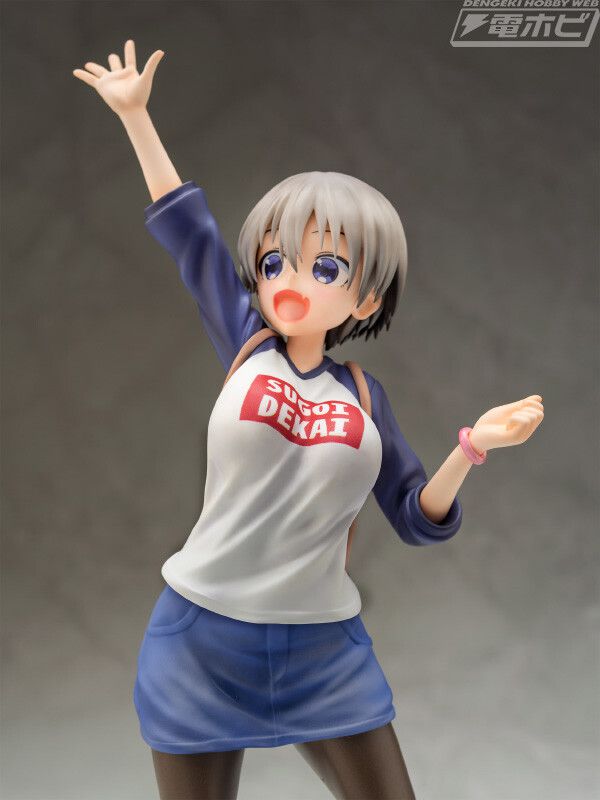 "Uzaki-chan wants to play!" Erotic muchimuchi erotic figure in the T-shirt appearance of Uzaki Hana! 9