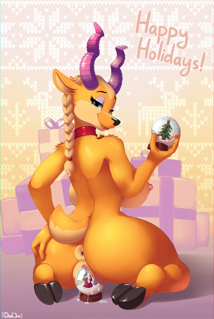 Merry Furry Christmas And A Happy Nude Deer 3
