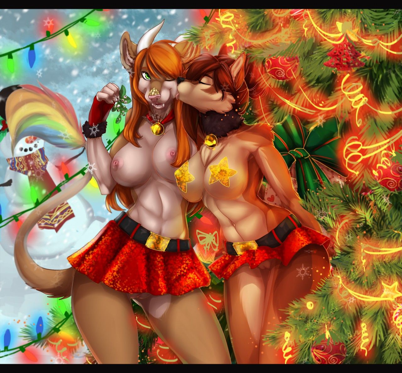 Merry Furry Christmas And A Happy Nude Deer 6