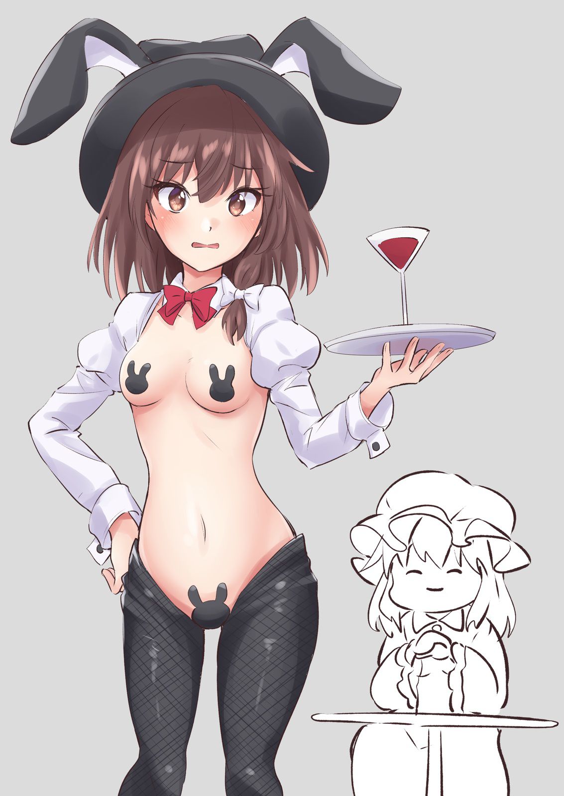 The exposed part is reversed, and the costume, the reverse bunny! that six 10
