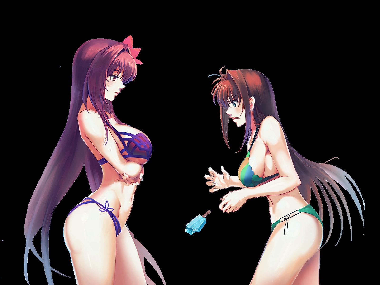 [Erotica character material] PNG background transmission erotic image such as anime character Part 315 40