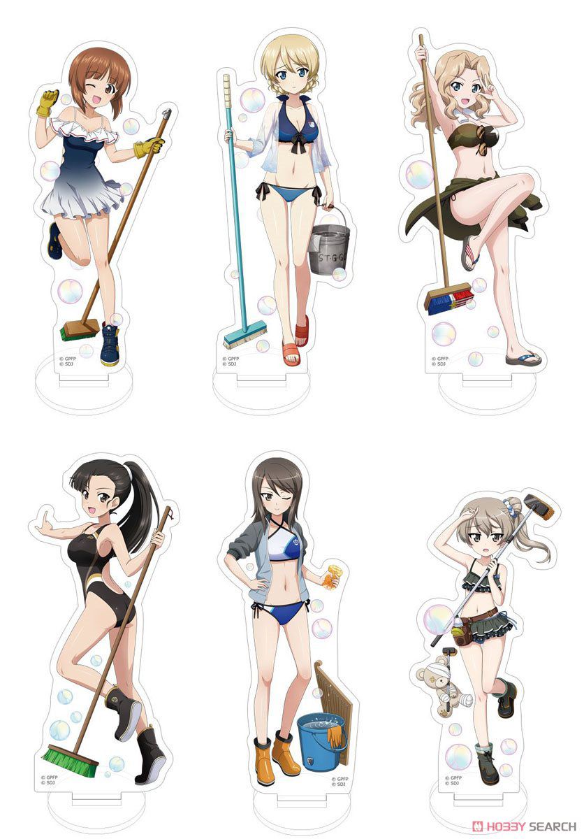 [Girls Panzer] erotic acrylic stand girls are in erotic swimsuit 2