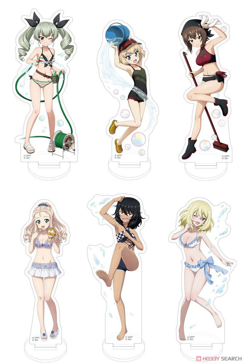 [Girls Panzer] erotic acrylic stand girls are in erotic swimsuit 3