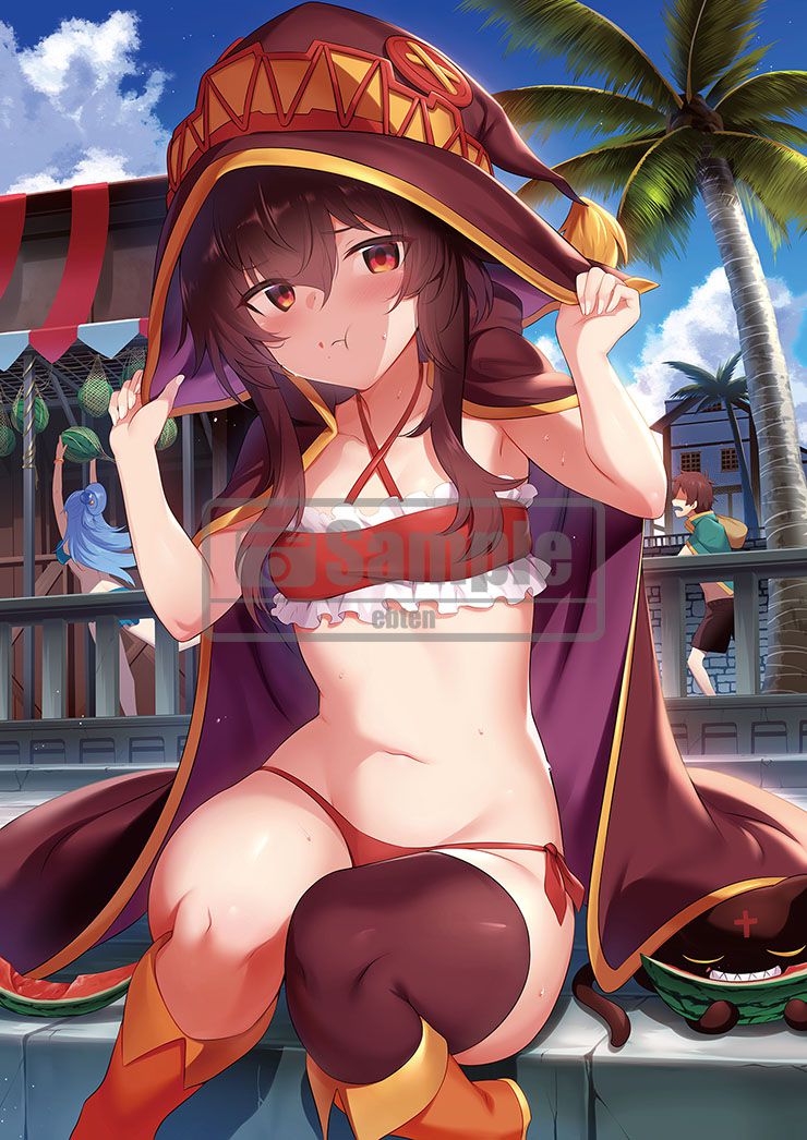 "This wonderful world is a blast! Megumin's body is a very erotic tapestry in the whipmuchi! 2