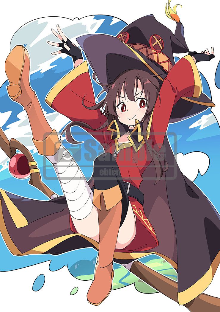 "This wonderful world is a blast! Megumin's body is a very erotic tapestry in the whipmuchi! 3