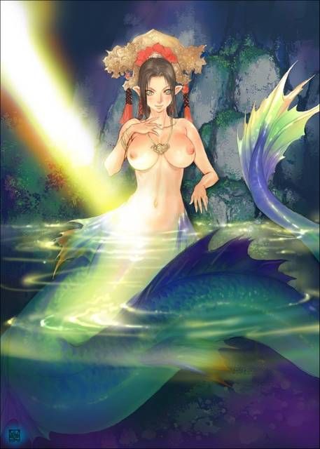 The second erotic image summary which comes to want to play with a beautiful mermaid 10