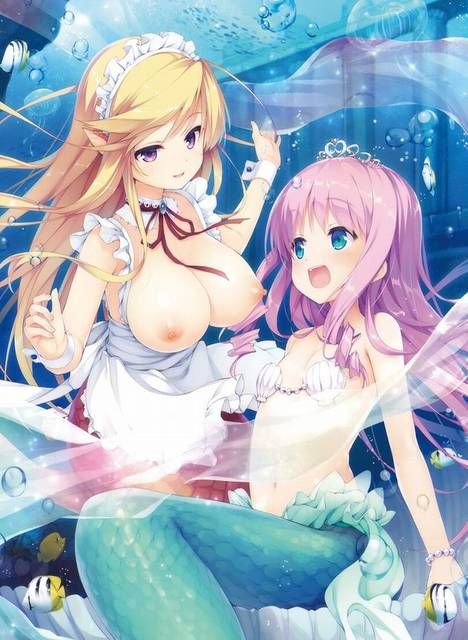 The second erotic image summary which comes to want to play with a beautiful mermaid 25