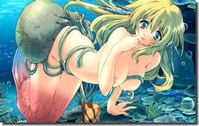 The second erotic image summary which comes to want to play with a beautiful mermaid 26
