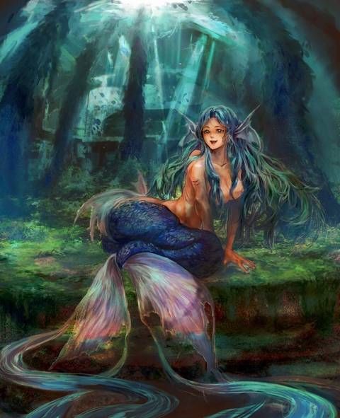 The second erotic image summary which comes to want to play with a beautiful mermaid 8