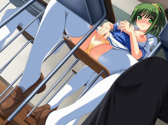 (Low angle) Erotic image summary that looks up at the girl from a low place: 2D 6