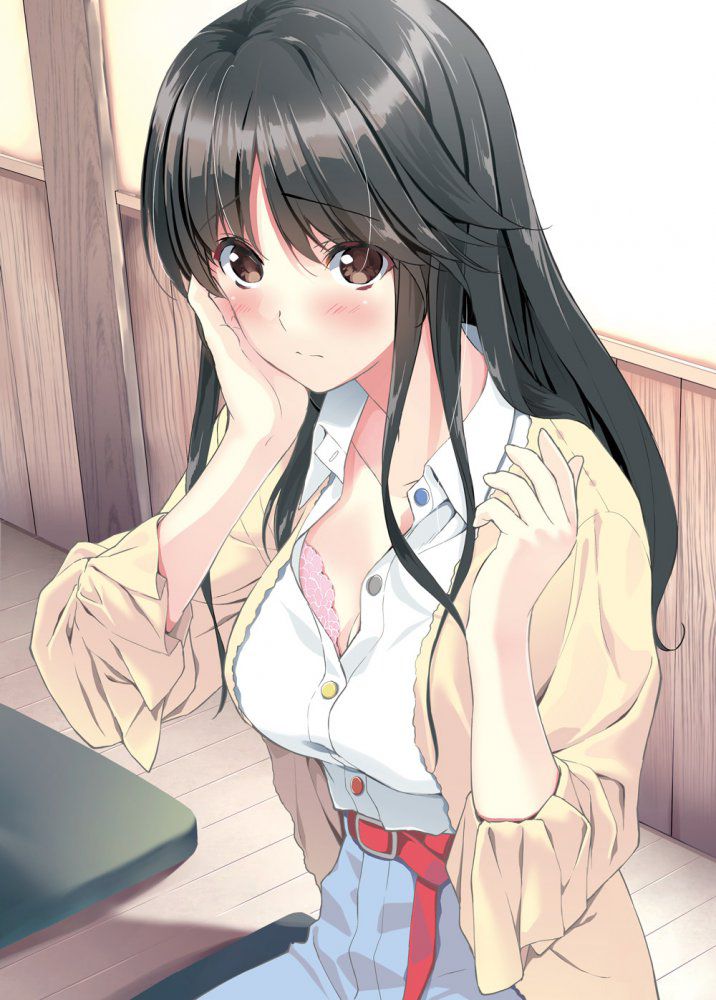 【Image】The sle-back that continues to moe in the two-dimensional black hair character Part 48 15