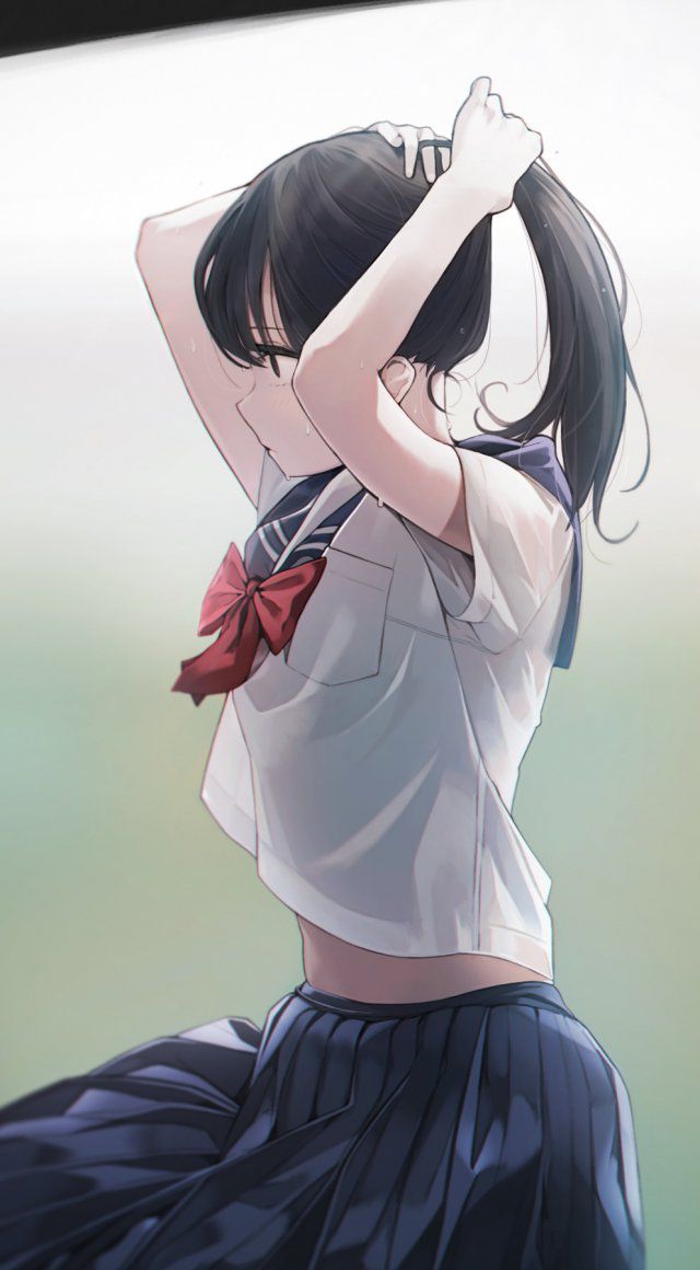 【Image】The sle-back that continues to moe in the two-dimensional black hair character Part 48 2