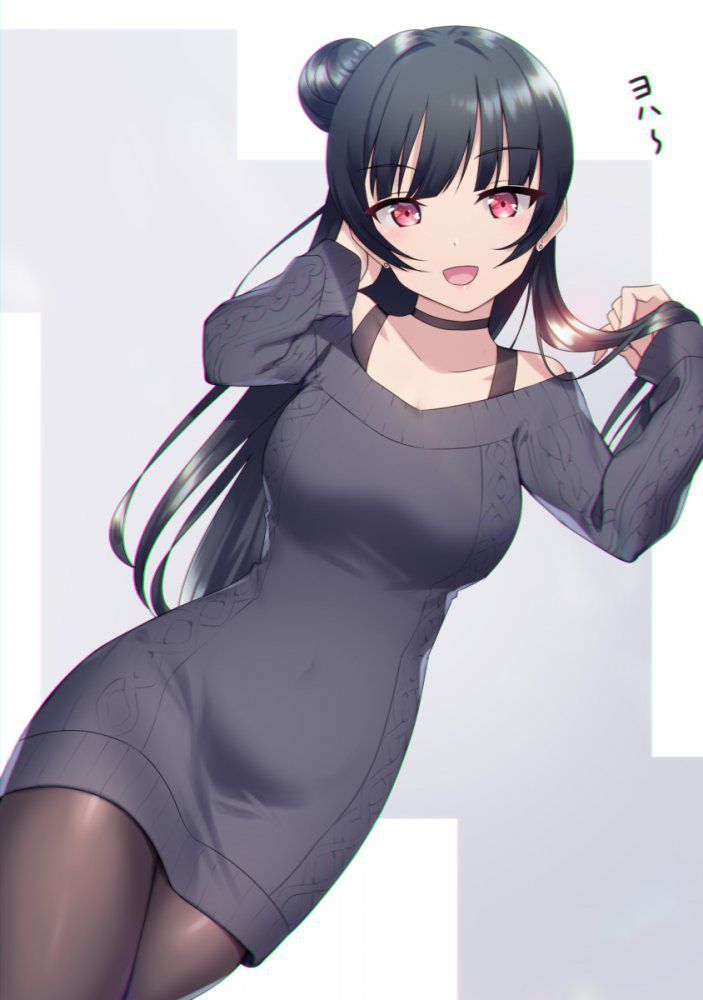 【Image】The sle-back that continues to moe in the two-dimensional black hair character Part 48 27